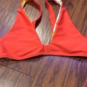 Red Women's Swim Top